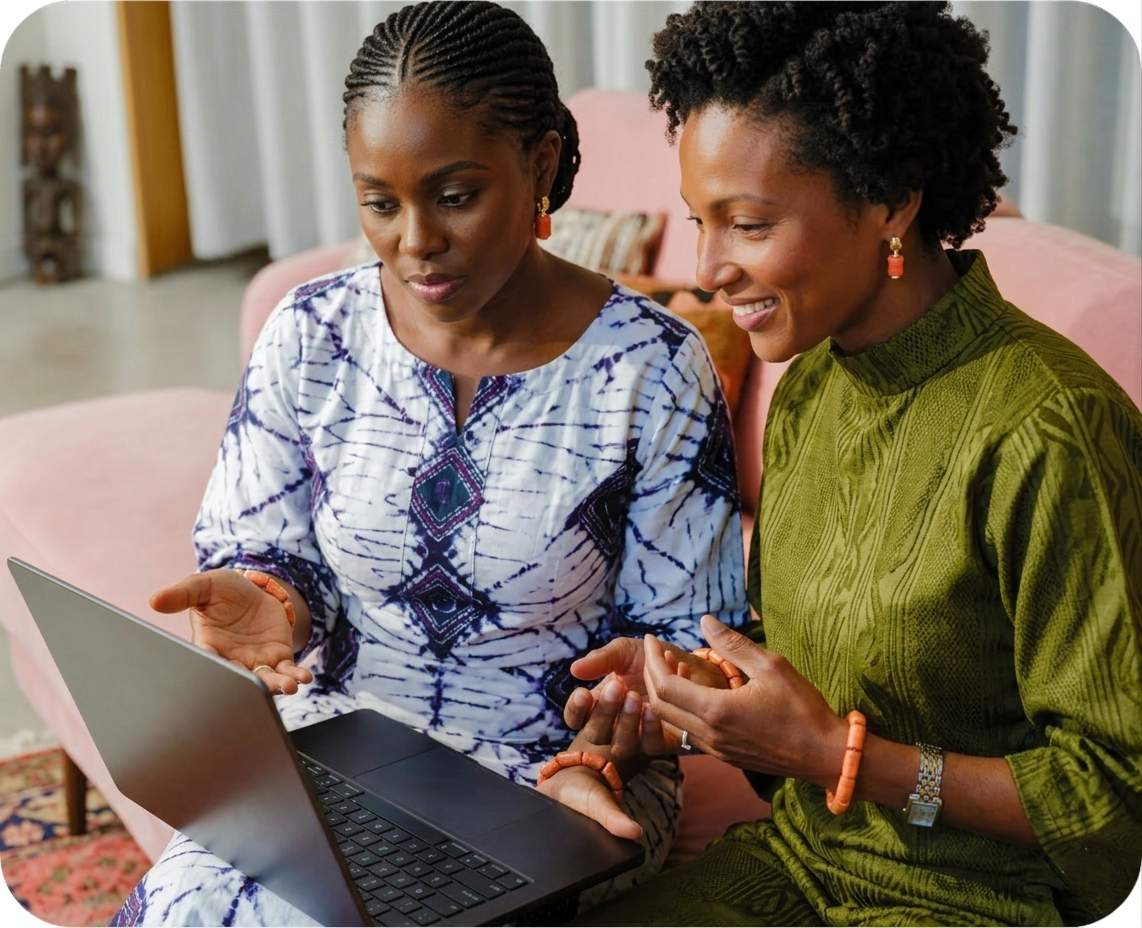 Professional service provider with happy customer