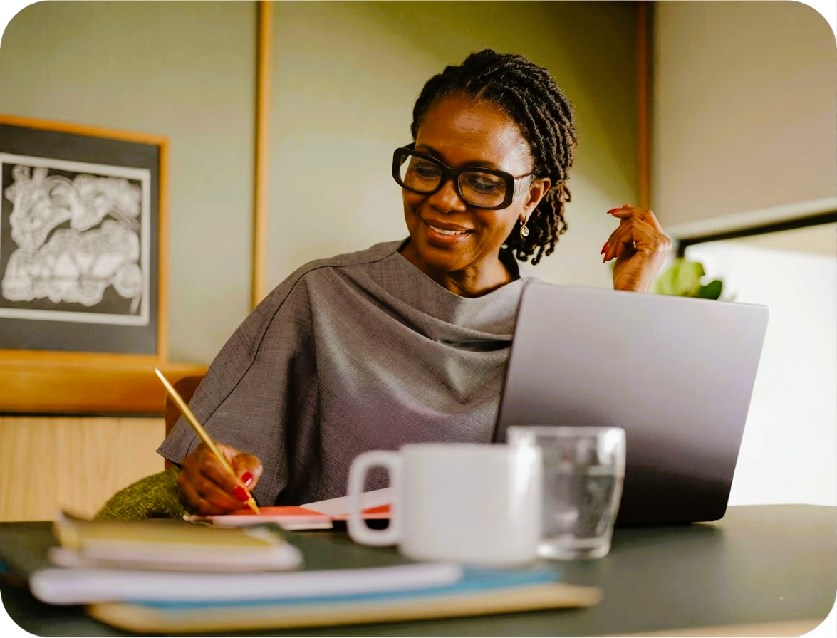 Service professional working on a job